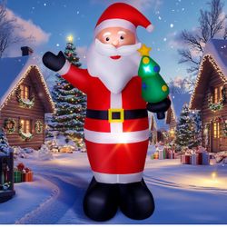 8FT Outdoor Christmas Santa Inflatable Yard Decoration - BRAND NEW STILL IN BOX