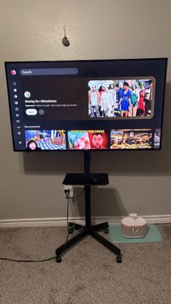 “50 Onn Roku Tv with 2 tv stands