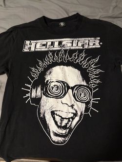 Hellstar Black Graphic T-Shirt size large