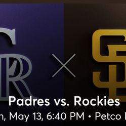 Padres VS Rockies