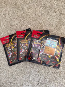 Pokemon pitch black 3 pack blisters binacle promo
