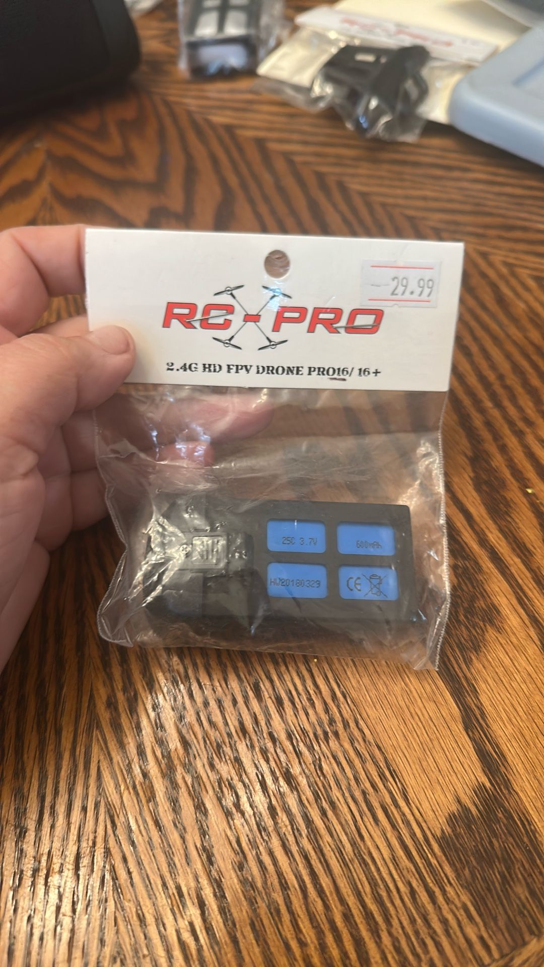 Pro16-09 3.7V 600mAh Lipo