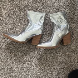 Silver Booties 