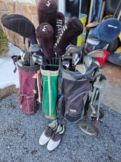 Left handed golf clubs and accessories