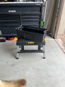 DeWalt tool box and step