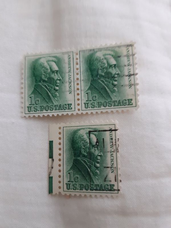 Valuable 1cent Stamps of President Andrew Jackson for Sale in
