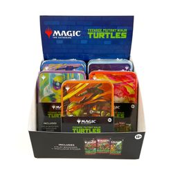 Magic The Gathering MTG Teenage Mutant Ninja Turtles 5 Tin Set + Store Display