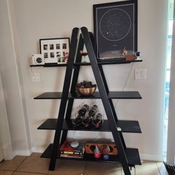 Espresso 4 Tired Bookshelf Unit