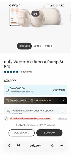 Eufy s1 pro breast pump