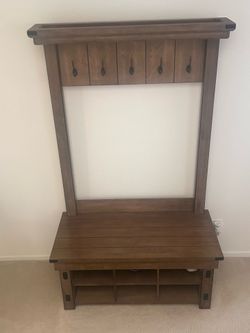 Hall tree/ shelf storage bench
