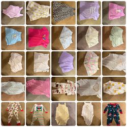 Girl clothes varies in sizes Newborn-18m