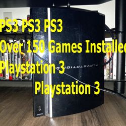 Gamers Xmas Gift/PlayStation 3 System/Over 150 PS3 & PS2 Games Installed $125.00