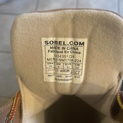 Mens Sorels Rain and Snow Boots Sz 10