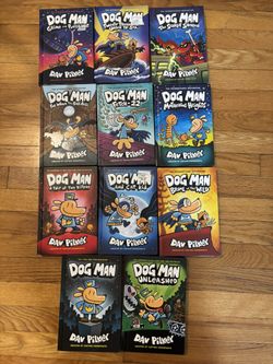 Set Of 11 “Dog man” Books