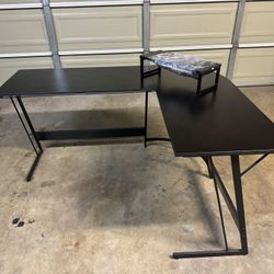Black Corner Desk