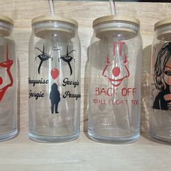 Glass Cups And Koozies