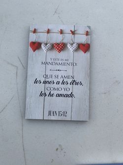Spanish Juan/John 15:12 Sign