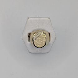 Blank 14kt Yellow and White Gold Plate Ring weighing 7.50g