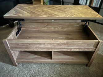 Lightly used lift coffee table