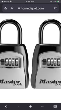 Lock Box, Resettable Combination Dials, 2 Pack