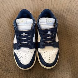$35 Women’s Navy and white Nike Dunk Low trainers