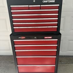 Craftsman Rolling Toolbox Set-13 Drawer-Fully Restored New—Locks/Keys, Drw Liners, Side Hndl,  5” Swivel Whls