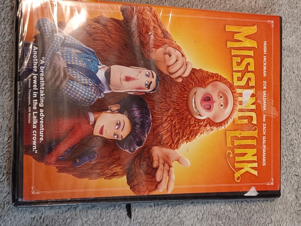 Missing Link Children's Comedy Animated Movie Film Brand New Hugh Jackman