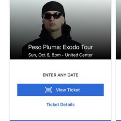 Peso Pluma Chicago Concert Tickets 