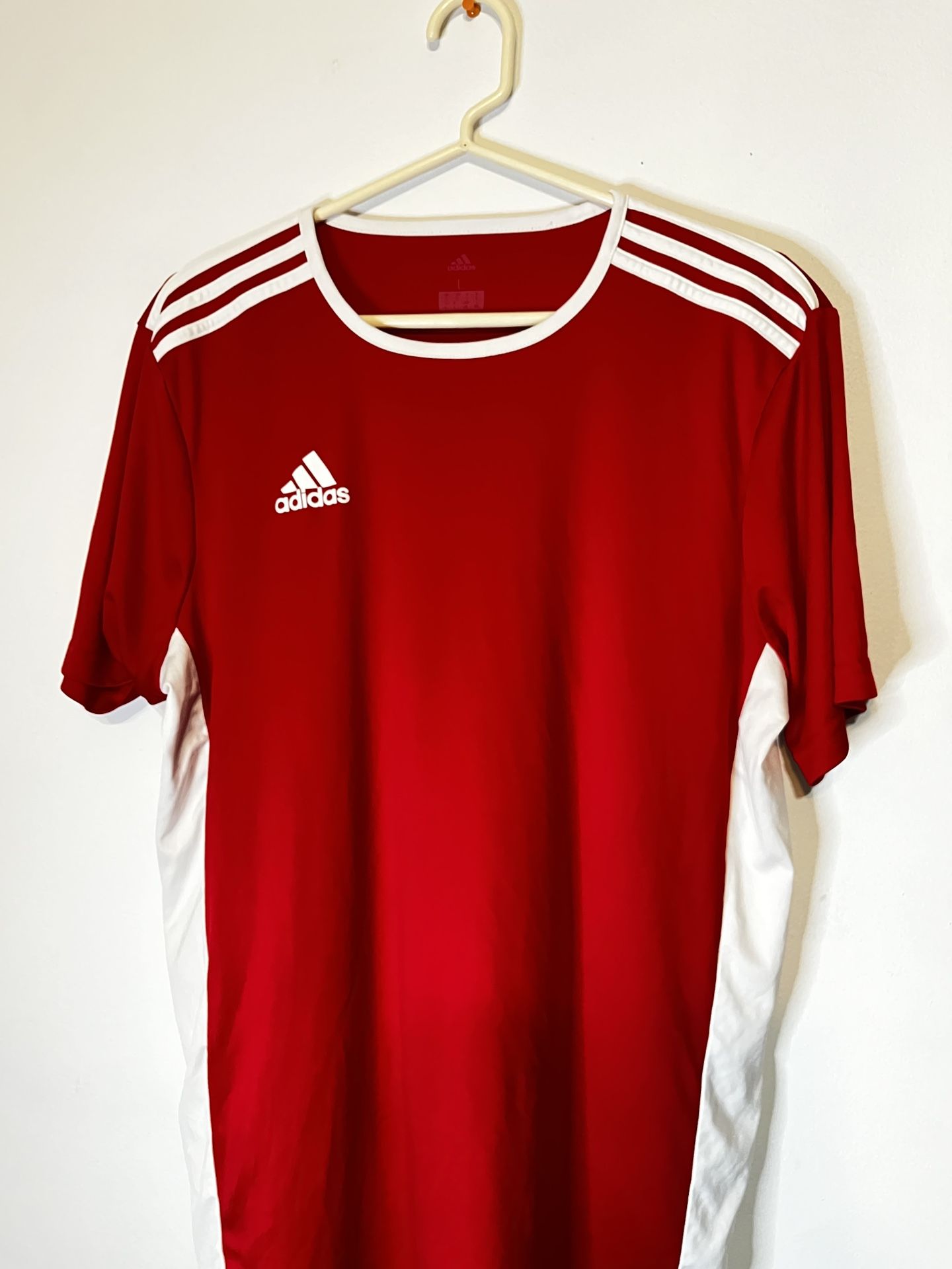 Adidas Red Soccer Style Shirt 