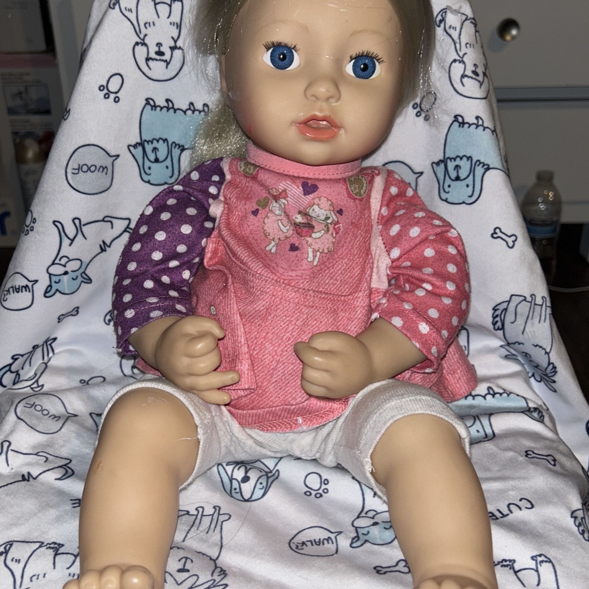 Cute Baby Annabelle Baby Girl! Plastic And Fabric🧸🤍