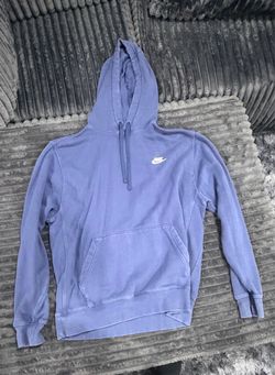 Blue Nike pullover fleece hoodie