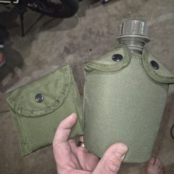 Vintage bottle + puch