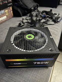 PSU GameMax RGB-750 fully modular 750-watt power supply 80 Plus Gold
