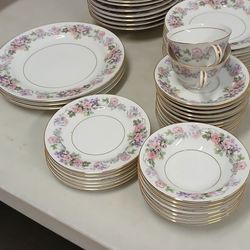Noritake Roselane China 50 Pieces - Pink