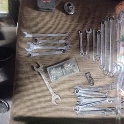 Craftsman RollawayTool Box And Wrenches And Sockets