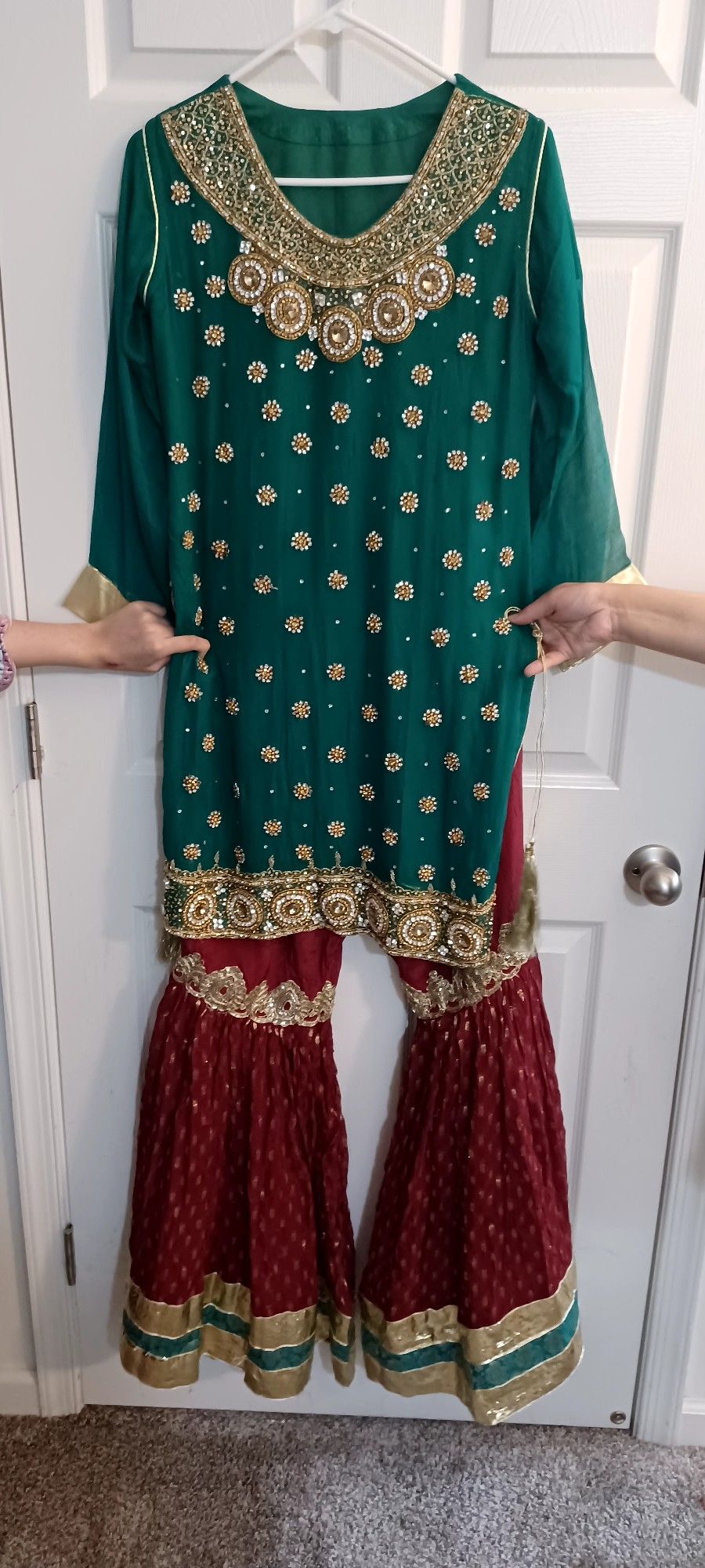 Pakistani  Party Dress Garara 3 Piece 