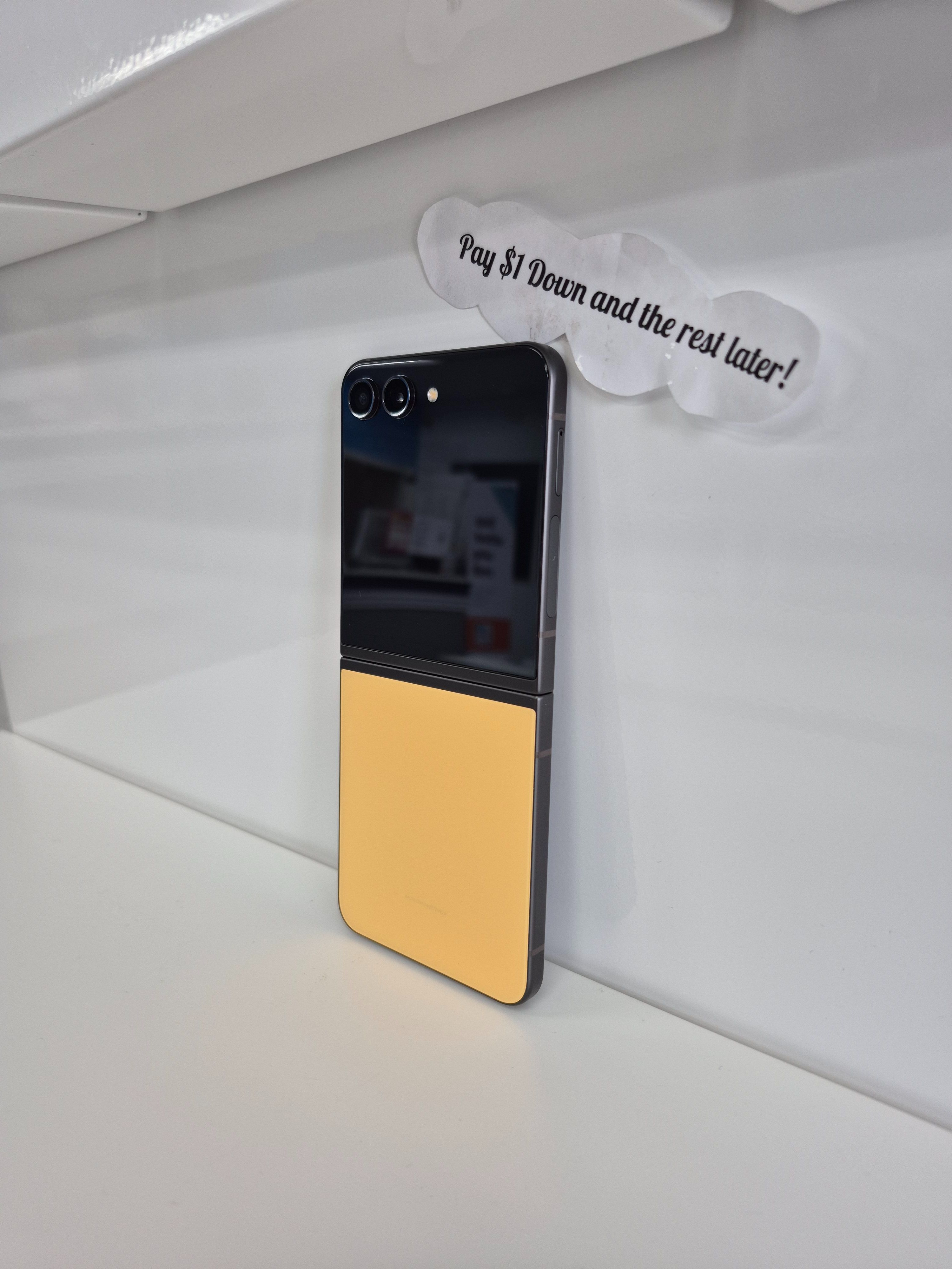๐ Samsung Galaxy Z Flip 5 โ Today $1 Down Deal! $379 Starting Price with Full Warranty