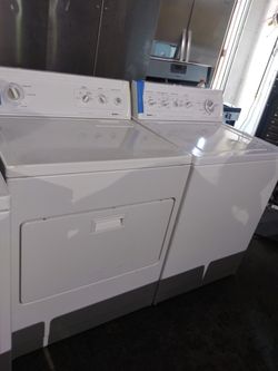 Kenmore top load washer and dryer set working perfectly with 4 months warranty