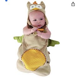 Baby Aspen"My Little Night Owl" Snuggle Sack and Cap, 0-6 Months