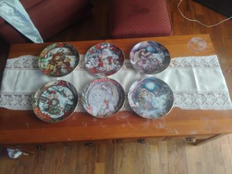 6 Jody Bergsma Christmas Collectors Plates