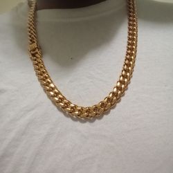 Stainless Steel Cuban Link 12mm 26 Inch