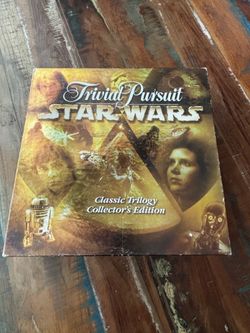 Complete Star Wars original trilogy trivial pursuit collectors item.