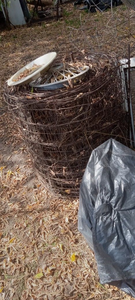 Barb Wire Bales With Other Old Stuff