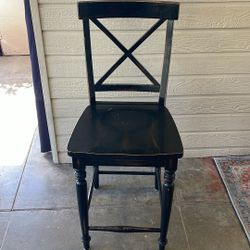 4 Rustic High Chairs 