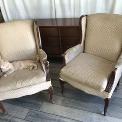 Pair Of Wingback Chairs