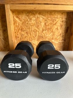 25 lb FITNESS GEAR DUMBBELL ( set of two)