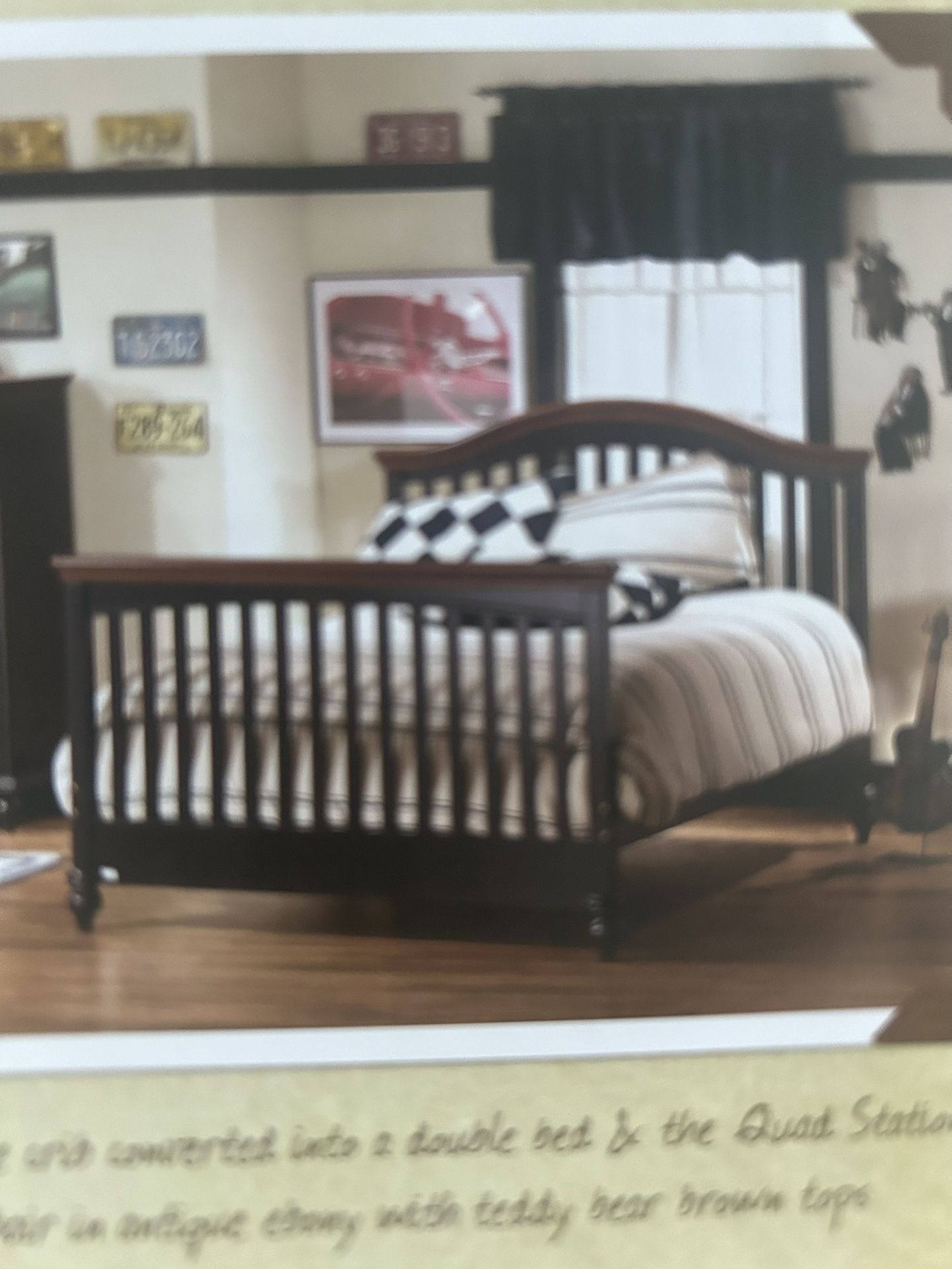 Convertible Crib To Double Bed Solid Wood Natart Furniture