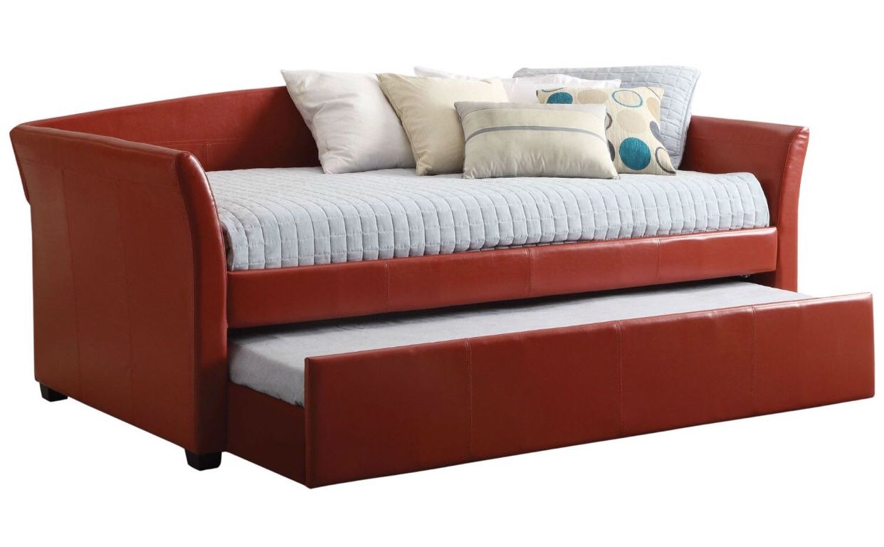 Twin leather trundle bed limited edition