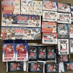 Baseball Card Collection Of Unopened Boxes