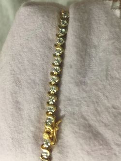 Gold Plated Sterling Silver Bracelet